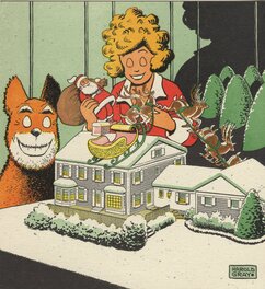 Little Orphan Annie Christmas Card 1953 (Actual Card) Little Orphan Annie Christmas Card 1953 (Actual Card)