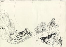 Nicolas Mitric - Album "Kookaburra Universe" - Couverture du Tome 01 - Planche originale