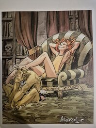 Scotch Arleston - Signature ARLESTON sur ex-libris - Œuvre originale