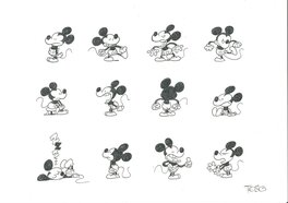 Tébo - Tebo, la jeunesse de Mickey, illustrations, 2016. - Original Illustration