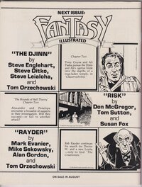 Fantasy Illustrated #1 - Backcover Fantasy Illustrated #1 - Backcover