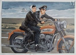 beltran - Elvis Presley & Nathalie Wood - Original Illustration