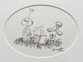 Manu Larcenet - Le retour à la terre - Le croquis - Illustration originale