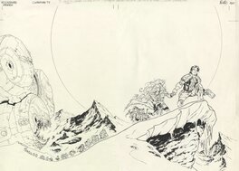 Nicolas Mitric - Série "Kookaburra Universe" - Couverture du Tome 01 - Planche originale