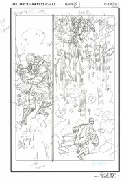 Duncan Fegredo - Darness Calls #5 Page 4 Pencil Prelim - Original art