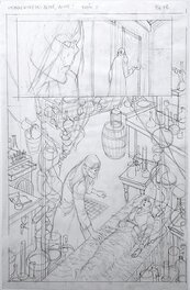 Bernie Wrightson - Alive Alive Book 2 Page 18 Alternative Pencils - Œuvre originale