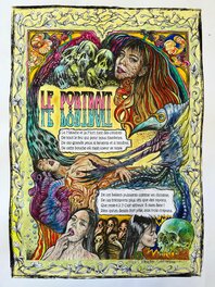 Gama Benzeno - Mise en couleur directe, planche 2/2 - Le PORTRAIT, Charles Baudelaire - les fleurs du Mal. - Mise en couleur