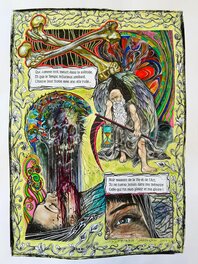 Gama Benzeno - Mise en couleur directe, planche 2/2 - Le PORTRAIT, Charles Baudelaire - les fleurs du Mal. - Mise en couleur