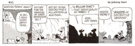 Johnny Hart - B.c. newspaper strip 10-25-2007 - Planche originale