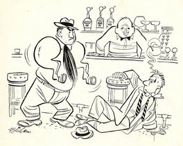 Hank Ketcham - Pre-Dennis the Menace cartoon - Planche originale