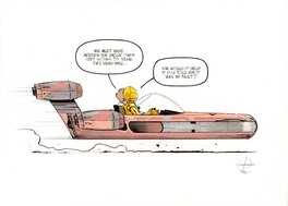 Renaud Roche - Les Guerres de Lucas - Dessin original - R21 - Original Illustration