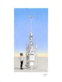 Renaud Roche - Les Guerres de Lucas - Dessin original - R25 - Original Illustration