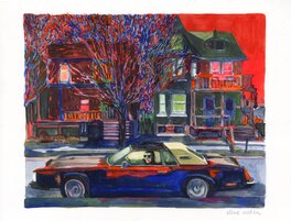 Elene Usdin - Detroit Vampire - Original Illustration