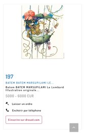 Estimation pour la vente du 29 novembre 2025