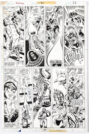 Al Milgrom - Captain Marvel #41 page 26 - Illustration originale