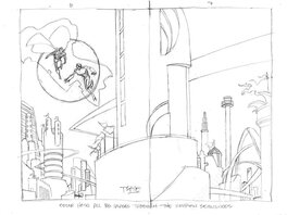 Tim Sale - Superman Kryptonite DPS Prelim - Original art