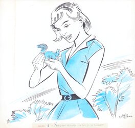 Hans Borrebach - Hans Borrebach | 1960 | Cokkie Woelwater 3-18 - Original Illustration