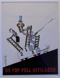 Joost Swarte - De Pop Poll UItslagen - Planche originale