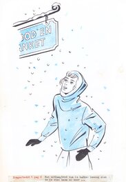 Hans Borrebach - Hans Borrebach | 1963 | De hongertocht van Hansje en Freddy 1-6 - Original Illustration