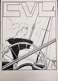 Enea Riboldi - Cvl école de voile et de surf - Original Illustration