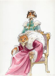 Didier Poli - Les 5 terres - Original Illustration