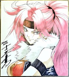 Satoshi Shiki - Red Monika - Original Illustration