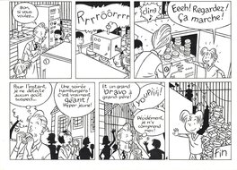 Louis Alloing - Alloing : Les aventures des Moineaux tome 7 demi planche 6 - Planche originale