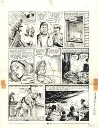 René Deynis - Deynis : Jacques Flash "Les esclaves de la forêt" planche 16 - Planche originale