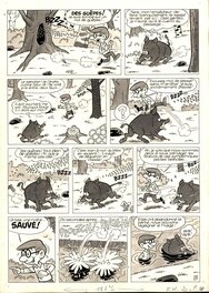 Claude Dubois - Dubois : Onésime Poinsurli et le sanglier photogénique planche 3 - Planche originale