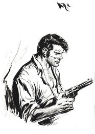 Frédéric Garcia - Garcia : Jerry Spring, illustration pour un essai de reprise du personnage - Illustration originale