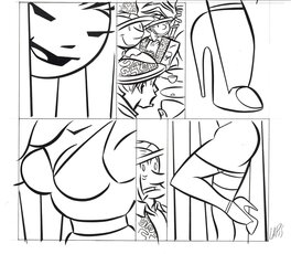 Antonio Lapone - Lapone : "Desy Blonde", strips - Planche originale