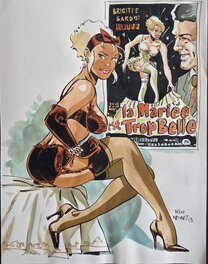 Félix Meynet - Mirabelle - Hommage aux films de Brigitte Bardot - Illustration originale