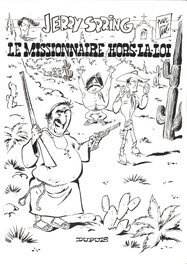Sergio Salma - Salma : Jerry Spring "Le missionnaire hors-la-loi", couverture - Couverture originale