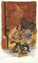 Eric Hérenguel - Série "Kran" - Illustration pour Vent d'ouest - Illustration originale