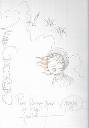 Dédicace sur l'album Meurtre au Mont-Saint-Michel