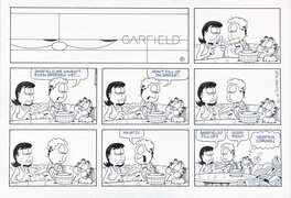 Jim Davis - Garfield Sunday strip, August 19, 2007 - Planche originale