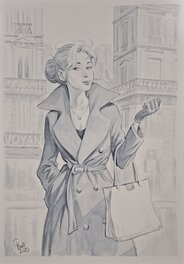 giuseppe liotti - Eve - Un Noël à Paris - Illustration originale