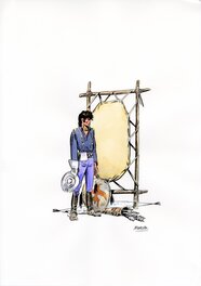 Blutch - Sur la Piste de Blueberry – quatrième de couverture - Illustration originale