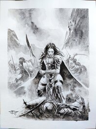 Dragan Paunovic - Dragan Paunovic's Bloedkoninginnen Kahina De Berberkoningin - Planche originale