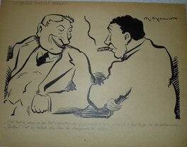 Charles Thibault - Le Danton-Dentiste Marquet. - Illustration originale