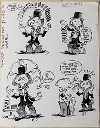 Paul Carali - Quatre tours de magie pour Pif - Planche originale