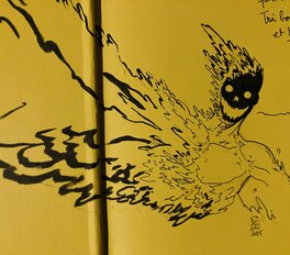 Nicolas Bazin - Dédicace de Nicolas Bazin - Planche originale