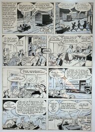 René Pellos - Pieds Nickelés dans l'immobilier - Planche originale