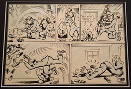 Marc Sleen - Piet Fluwijn en Bolleke - Planche originale