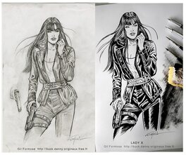 Gil Formosa - Lady X de la série Buck Danny - Couverture originale