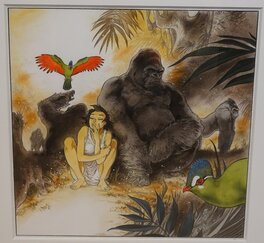 Frank - Manon et le gorille - Illustration originale