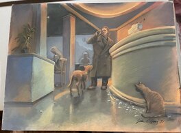 Jean-Claude Denis - Pastel de Jean Claude Denis - Original Illustration