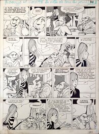 Bernard Hislaire - Bidouille et Violette, La ville de tous les jours, page 30 - Planche originale