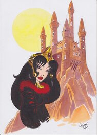 Philippe Luguy - Balkis au château - Original Illustration