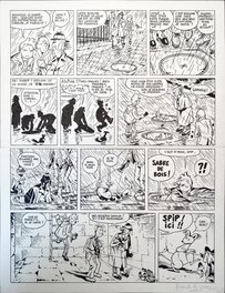Frank Le Gall - Une aventure de Spirou et Fantasio par Frank Le Gall, Les Marais du temps, page 10 - Planche originale
